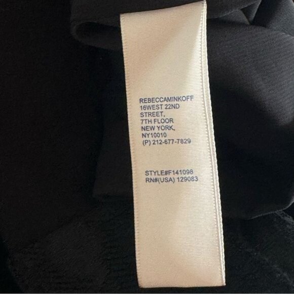 Rebecca Minkoff Jackson sheath dress black geometric textured metallic size 10 - Picture 7 of 10